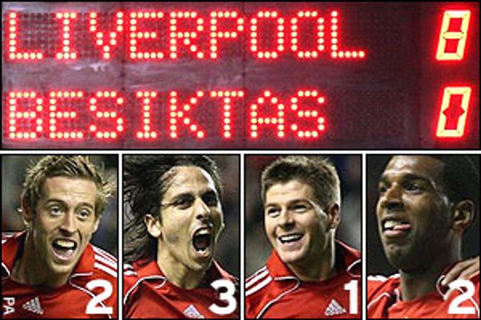 Liverpool Sizi 8 0 Yendi